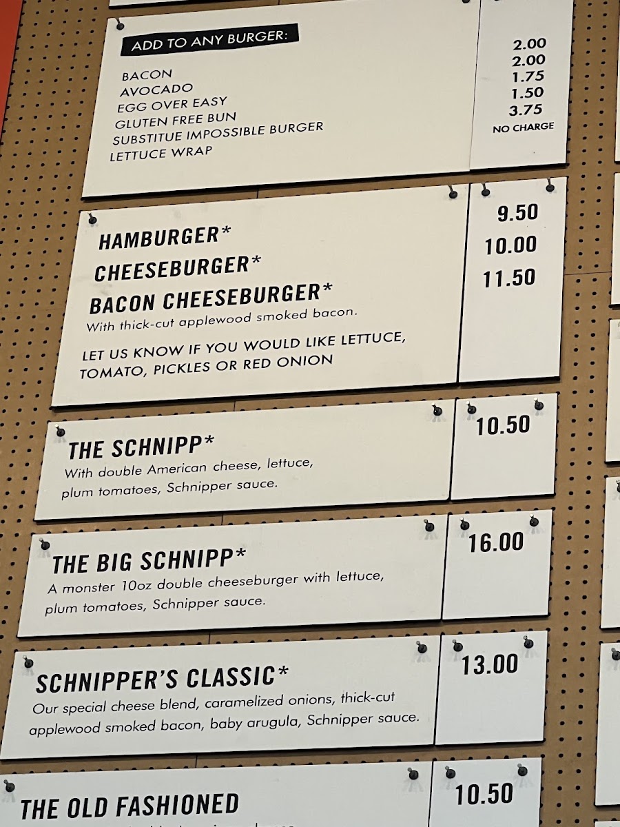 Schnipper's Menu - Image 1